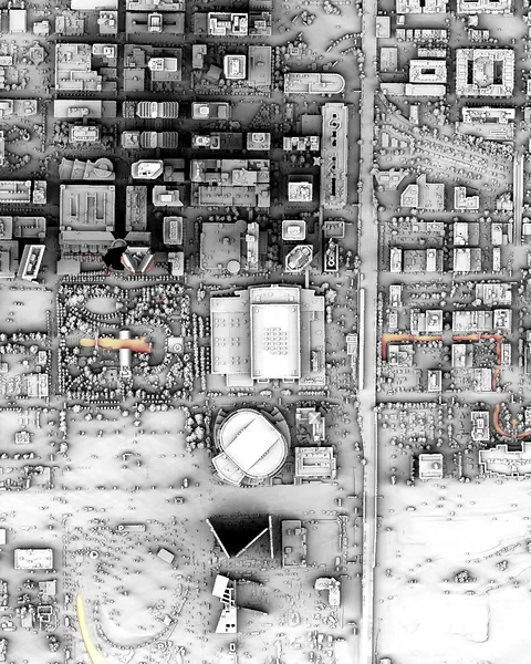 [OC] Fragments from my collection of very detailed shaded maps of cities