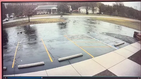 Happened at work today, guys cut across the road without looking. I was not in either car. [oc]