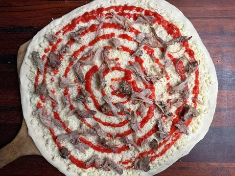 [Homemade] pulled pork pizza