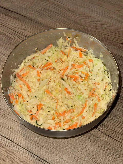 [homemade] pulled pork burgers with brioche buns and coleslaw