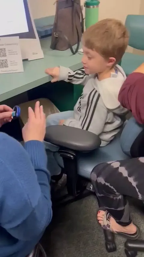 Boy Hears Mom Say "I Love You" Clearly For The First Time 🥰