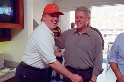 Pres Trump celebrates his handling of a big beautiful Bill (09/2000, via Reuters)