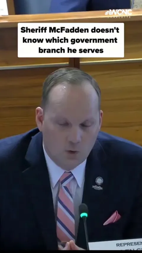 Sheriff Garry McFadden of the Mecklenburg County Sheriff’s Office doesn’t know what branch of the government he works for.