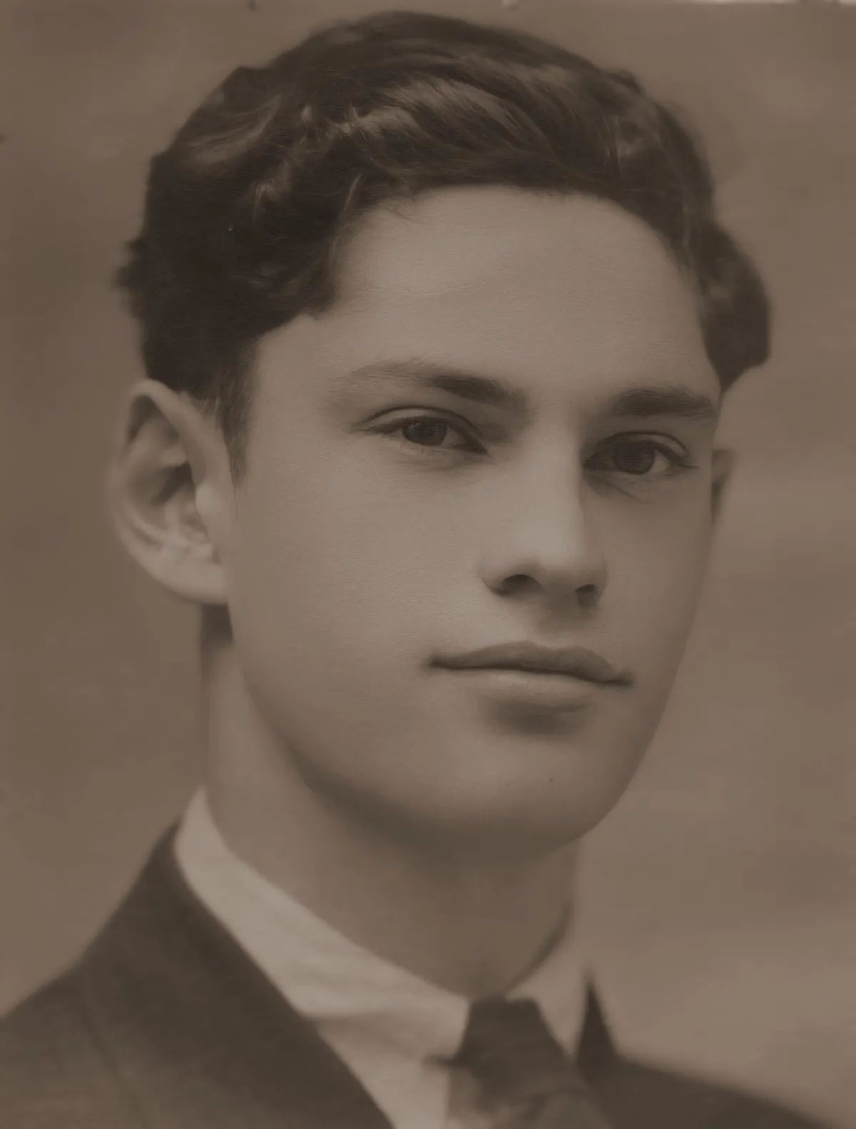 My dad posing for his senior photo in 1936.