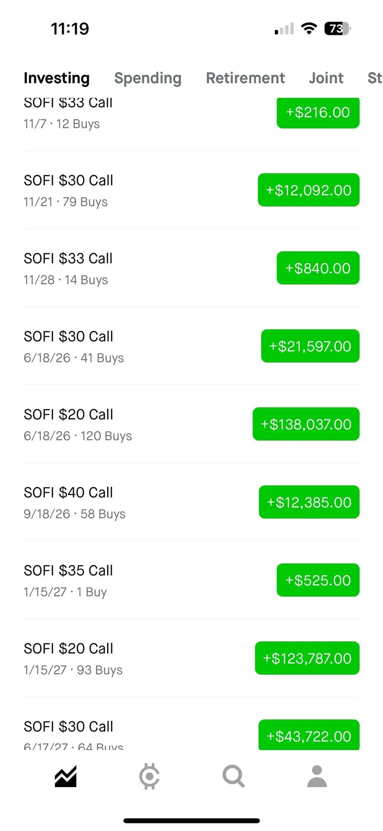 Weeeeeee 🚀🚀🚀pt. 4…. I still havn’t sold $SOFI