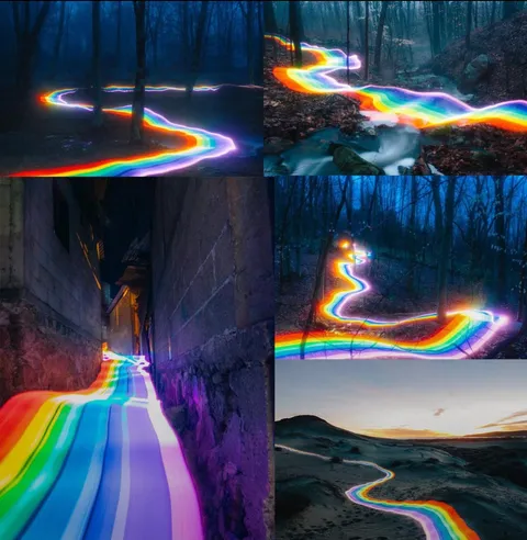 Artist Captures Partner Running with Custom LED Rig Using Long Exposure Photography