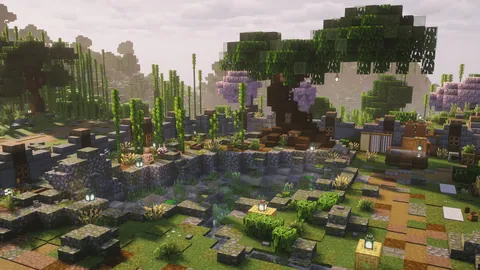 Ultimate Realistic Japanese Survival Base – Full Compound Build in Minecraft