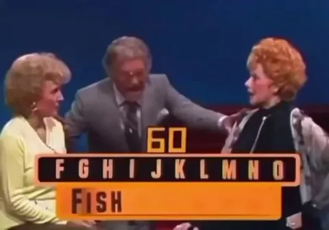 Betty White and Lucille Ball appear on an episode of Password, 1981