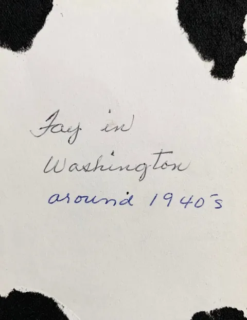 I found these photos while thrifting and reunited them with family