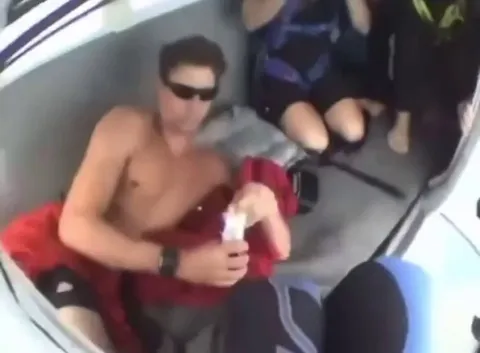 In 2008, Travis Pastrana made history when he jumped out of an airplane without a parachute , putting all of his trust in his friends.