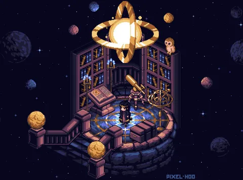 Astronomy Tower: Second in the Isometric 'Tower Rooms' Mini Series!