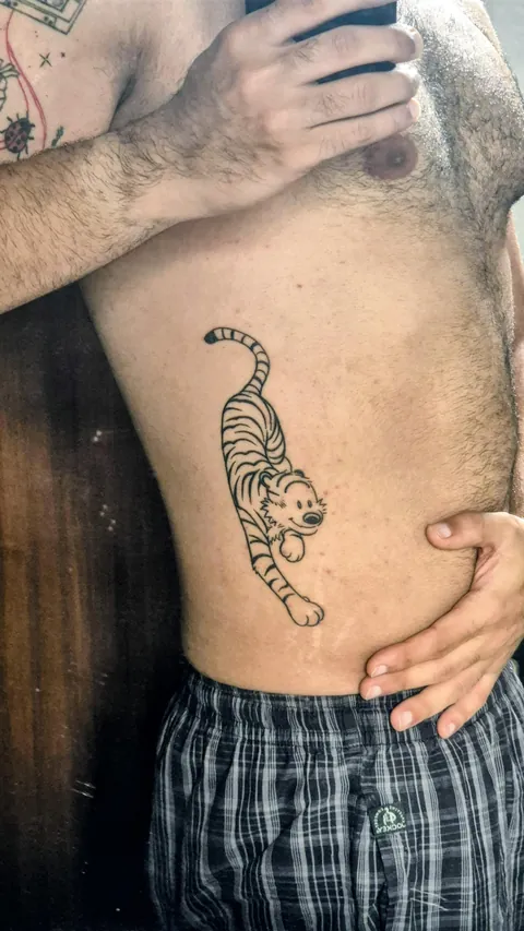 "Crawling Hobbes" Circle Tattoos, New Delhi.