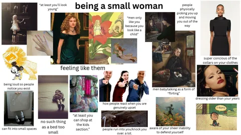 being a small woman starterpack