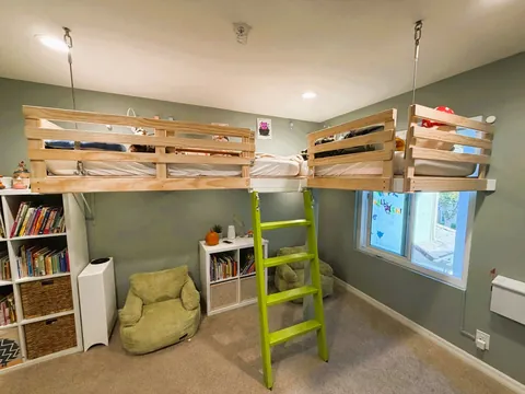 Suspended Kids Loft Beds