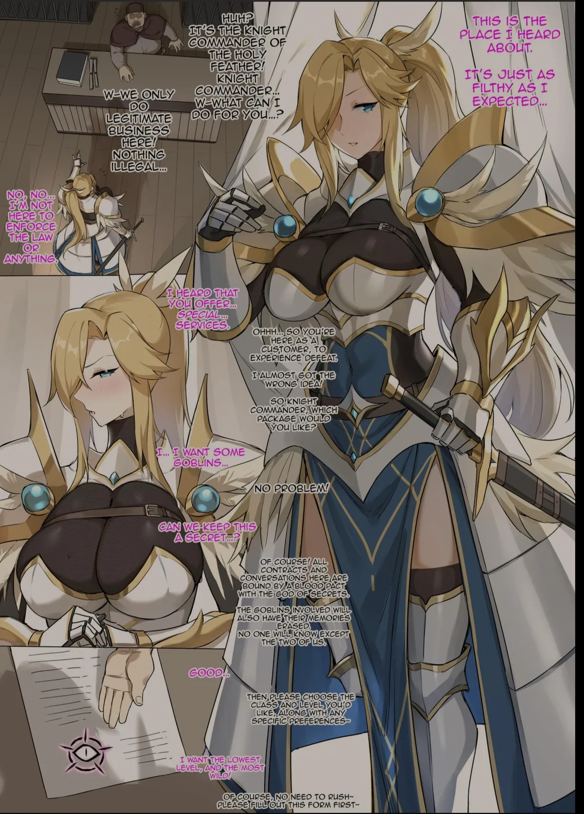 Submission to otherworldly creatures