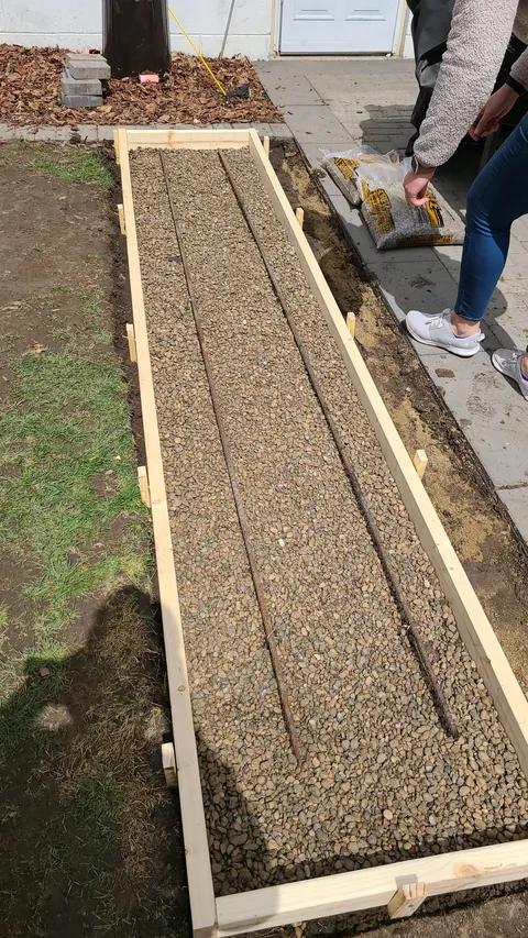 Outdoor cooking set up. Wife designed it.