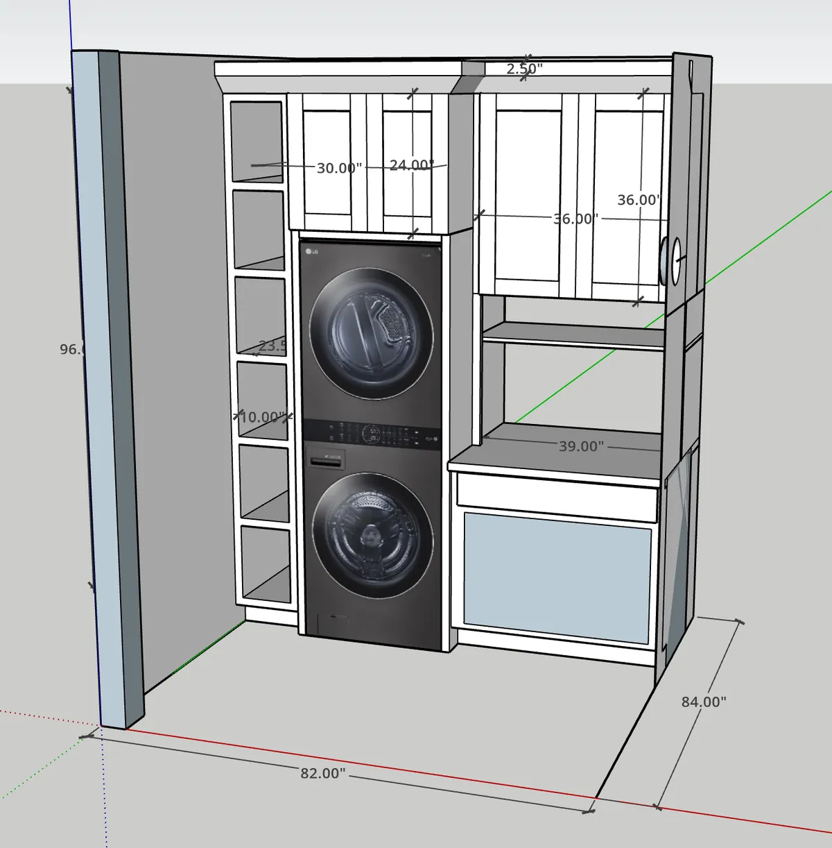 New laundry nook in our 150yr old house! After/Before and Full Process