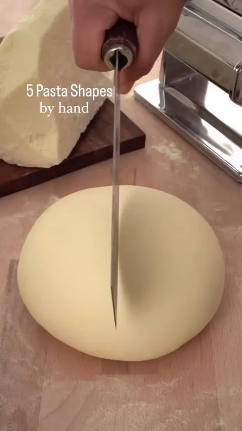 Creating handmade pasta 