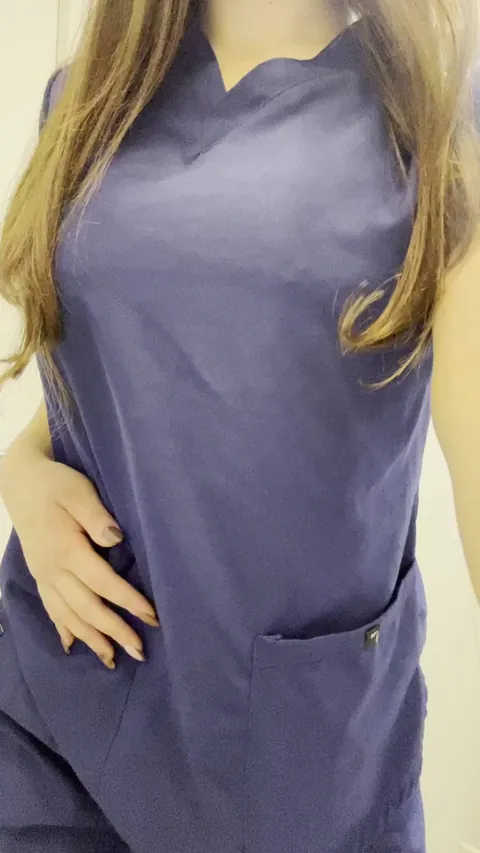 just an average nurse removing clothes after night shift
