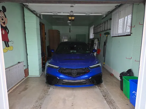 Its not much but I can finally park my car inside!