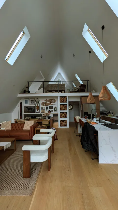 8am mornings in Upstate New York. Skylight streaming.