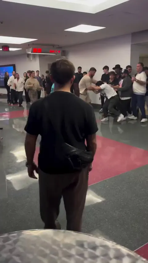 Jack Doherty and friends get chased away by Andrei Arlovski(former UFC HW Champ) outside of Jake Paul boxing event