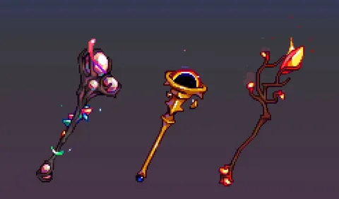 Some magic staves I made!