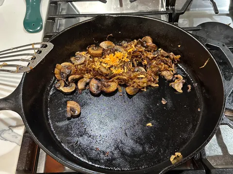 [homemade] mushroom, onion and swiss dogs