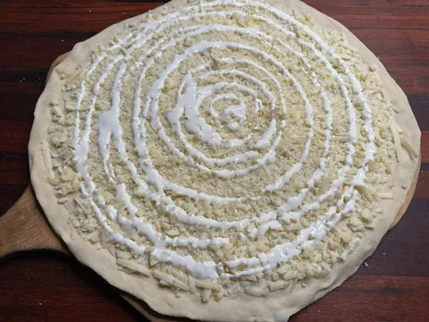 [Homemade] mushroom and bacon pizza