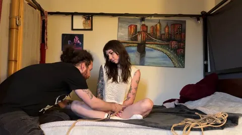 This was after a month of not tying together after tying a lot together since we met [f] and [m]