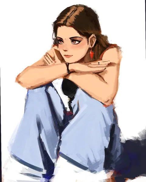 "Qala", Rahul Iyer , Digital Painting, 2025