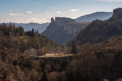 Rupit, a small medieval town in the mountains in Catalunya