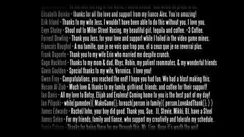 Bioshock Infinite had messages from the devs in the credits