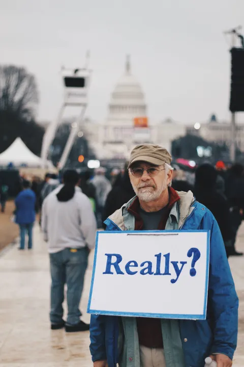 ITAP of a man at the inauguration