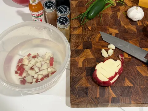 [homemade] chorizo, potato and eggs