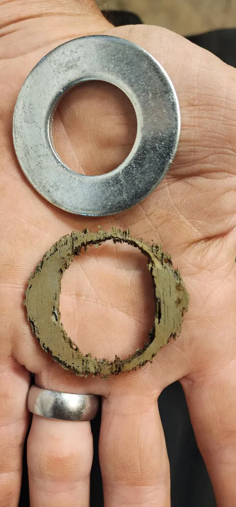 Forgot some 1" washers in muratic acid when trying to remove the plating.