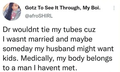 Now your own decisions belong to a man you havent met.