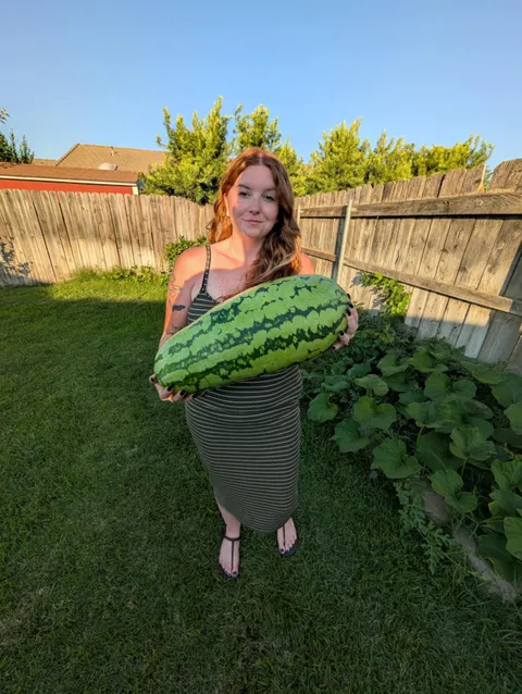 My first watermelon!