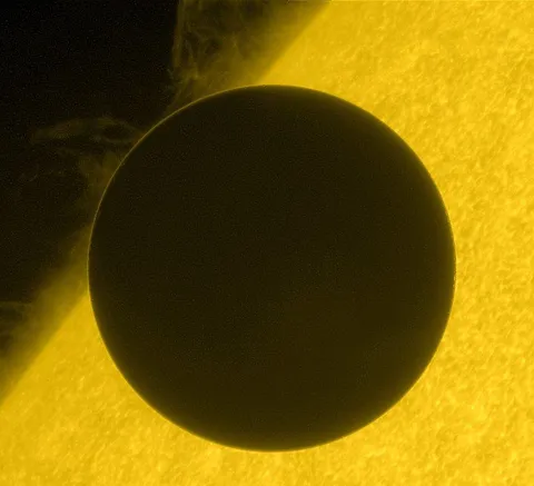 Venus transit in 2012 seen by Hinode spacecraft. The next one will be in 92 years!