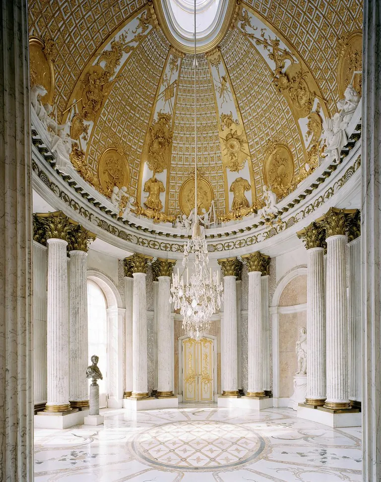 Hall of Marble in Sanssouci Palace in Potsdam, Germany.
