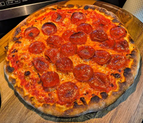 Homemade Pepperoni Pizza