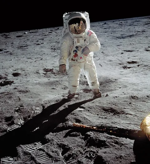 49 years ago today Neil Armstrong and Buzz Aldrin became the first men to walk on the surface of another heavenly body. Here is an iconic photo of Buzz next to the leg of the lander taken by Neil
