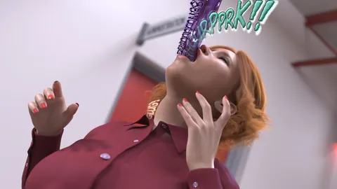 TakeOverTember Day 20: Oral Invasion (Comic: Splintered Cells 3) - The slime needs a solid bod to infiltrate the facility... how about THAT lovely redhead? Open wiiiide!