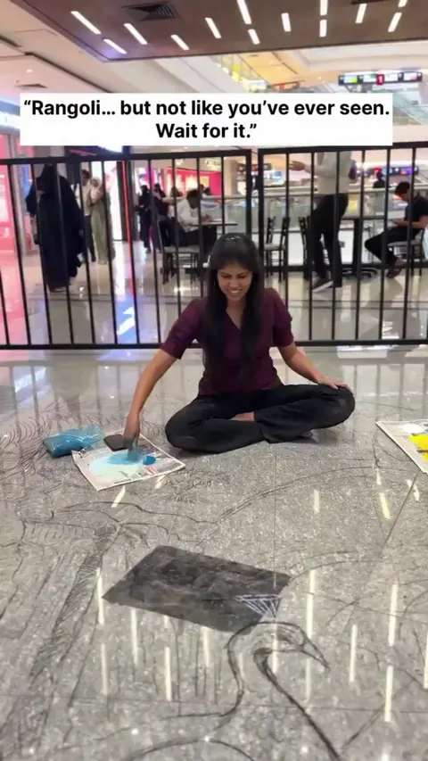 Rangoli (a traditional indian floor art)