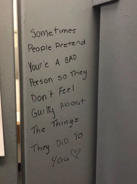 [Image] Sometimes people pretend you're a bad person so they don't feel guilty about the things they did to you.