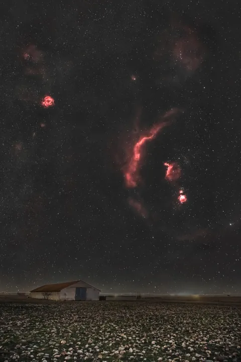 Orion wide field HaRgb