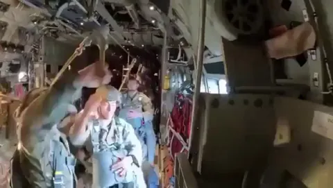 Jump Master Saves jumper #5 from decapitation.