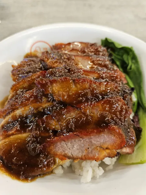 [I ate] roast duck and pork over rice
