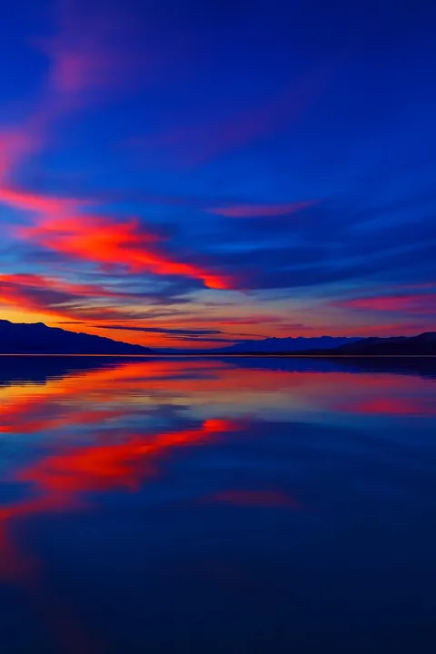 Beautiful sunset on a lake