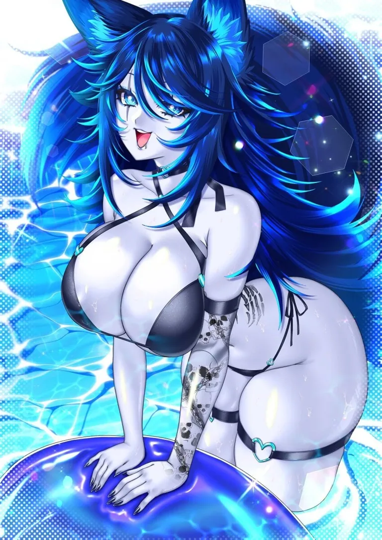 The Canine Girls (Vtubers/artist credits below)